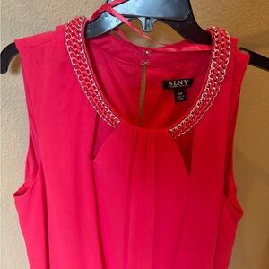 Vibrant Pink Sleeveless Dress